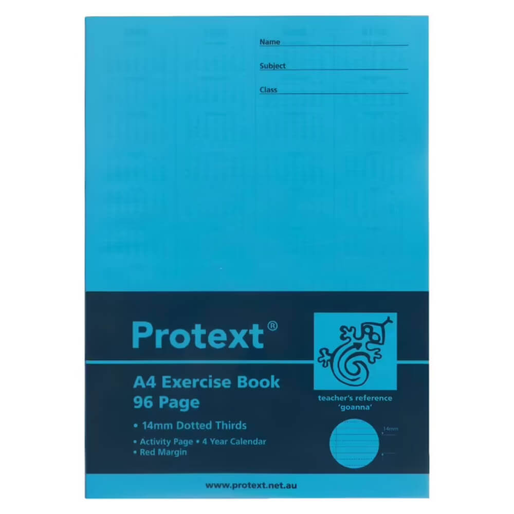Protext Exercise Book 96 Pages with 14mm Dotted Line (A4)