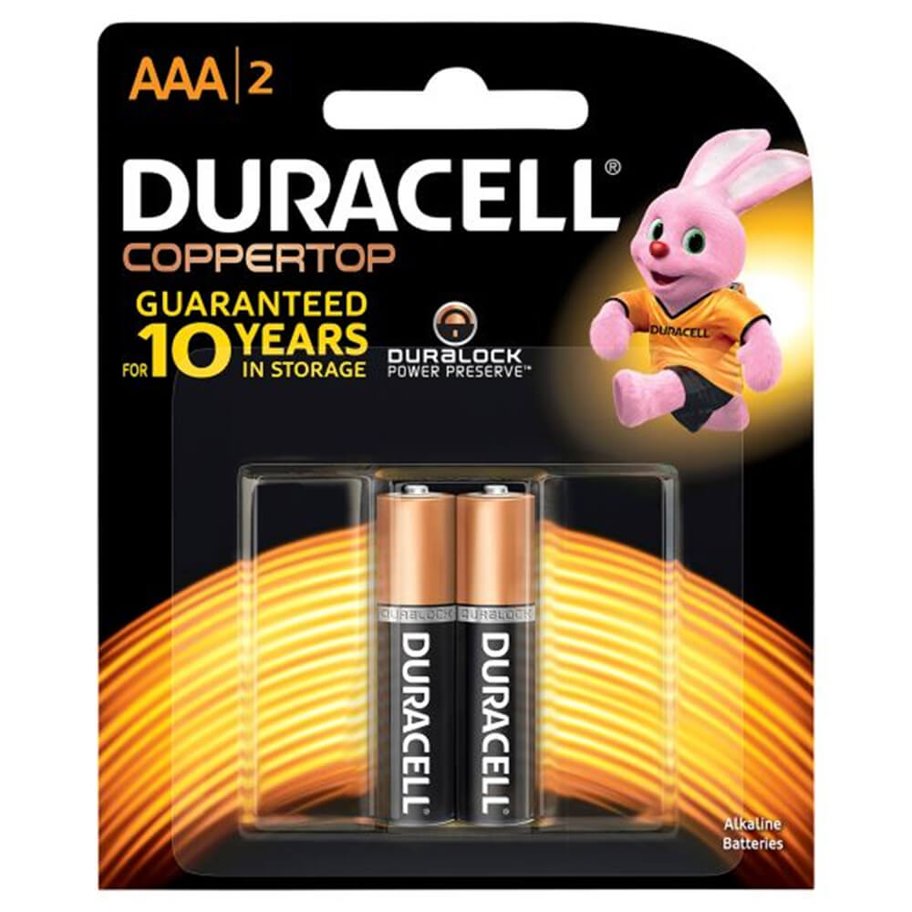 Duracell CopperTop Triple A Alkaline Battery 2pk