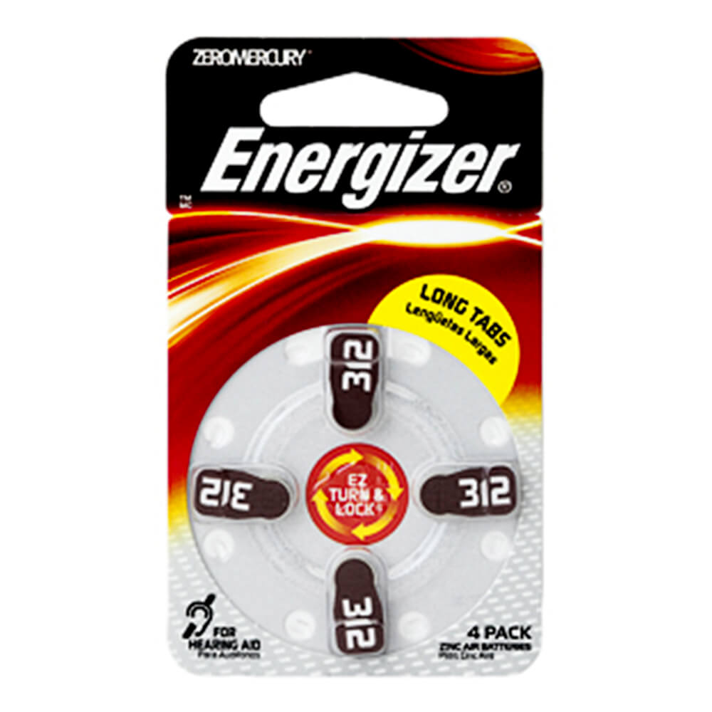 Baterias de aparelho auditivo Energizer (4pk)