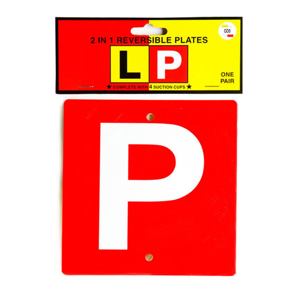 CO3 2-in-1 Reversible L or P Plate (Red & Yellow)