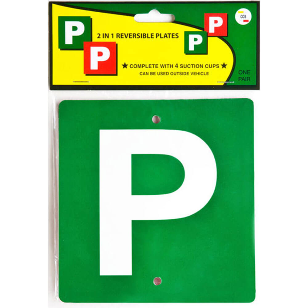 CO3 Reversible P Plate (Red & Green)
