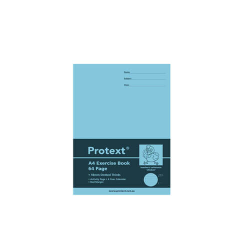 Protext Exercise Book 64 Pages with Dotted Line (A4)