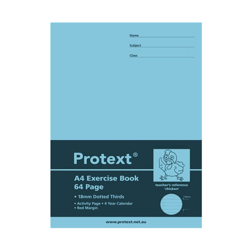 Protext Exercise Book 64 Pages with Dotted Line (A4)
