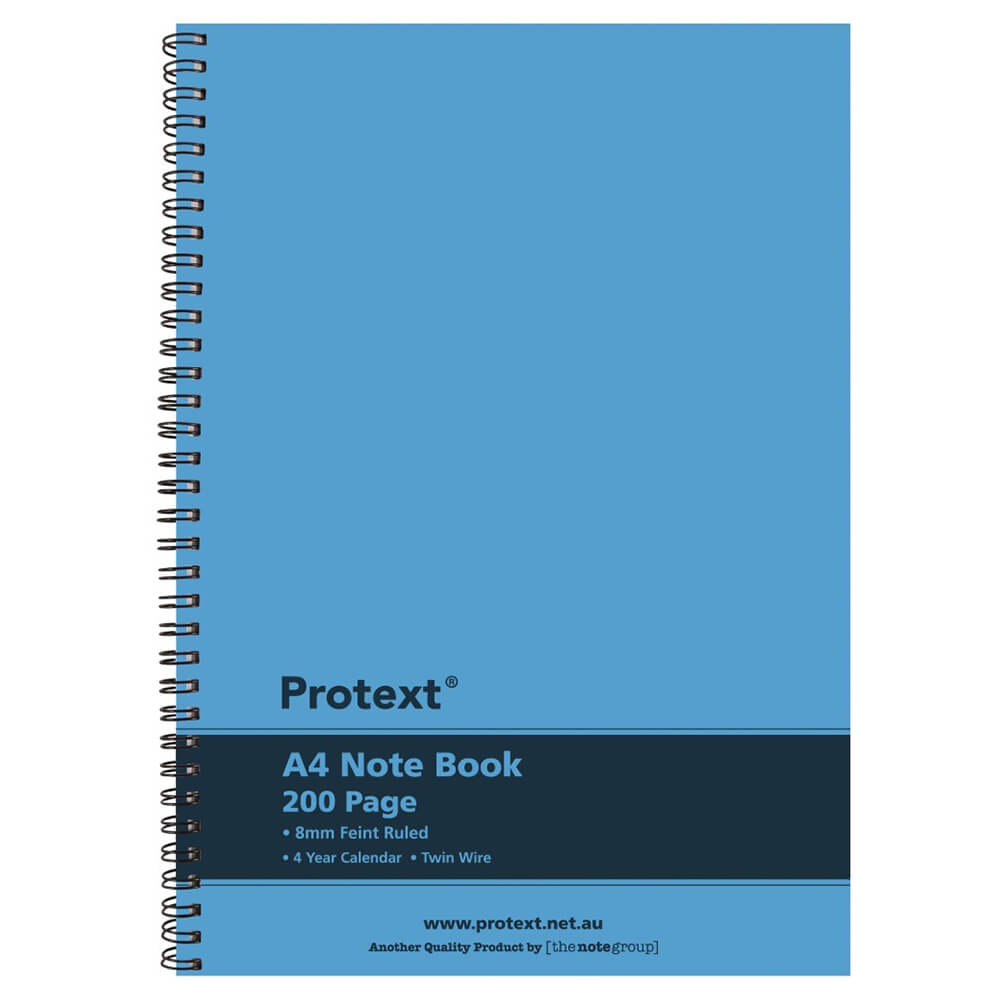Protext Twin Wire Notebook 200 Pages (A4)