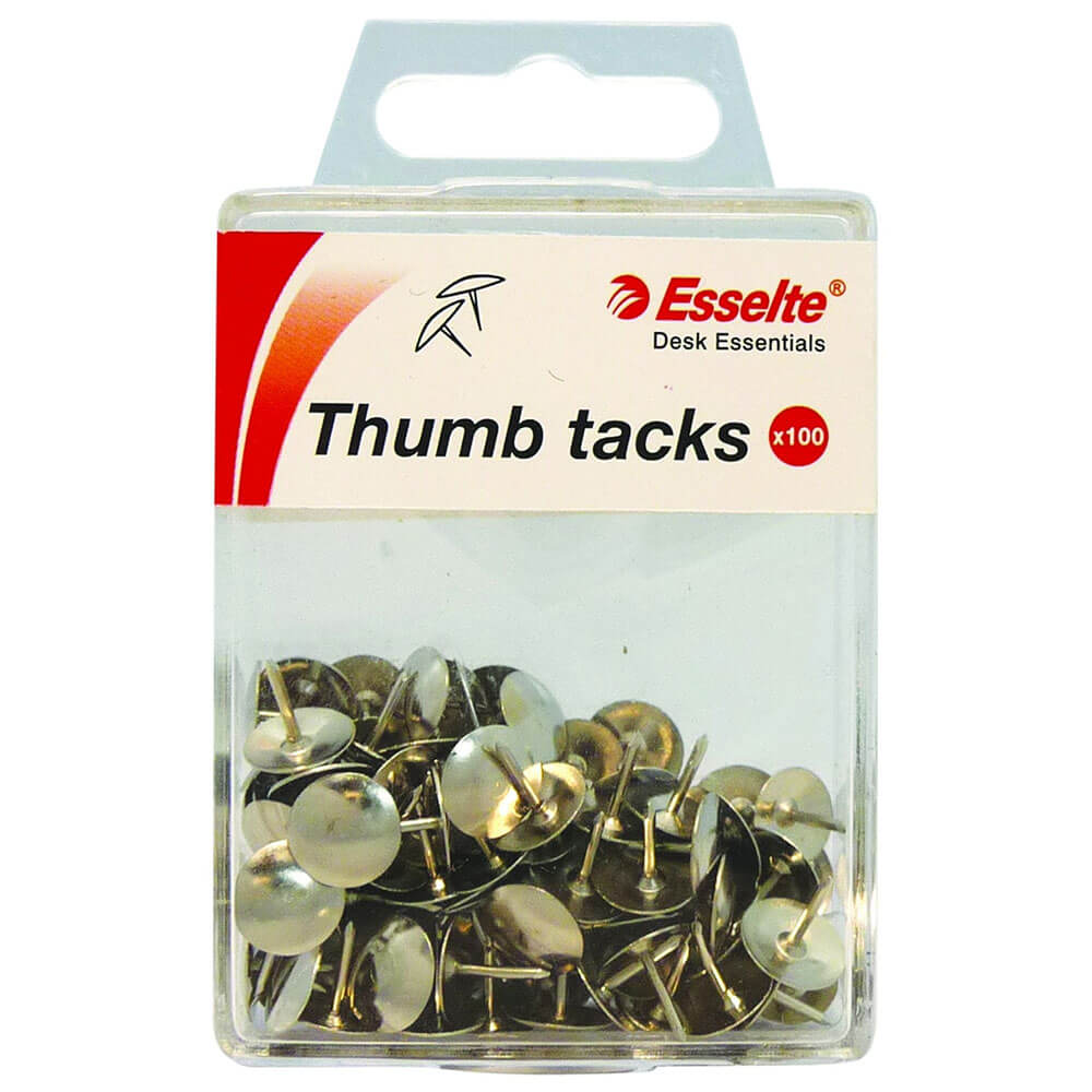 Esselte Thumb Tacks Drawing Pins (100pk)