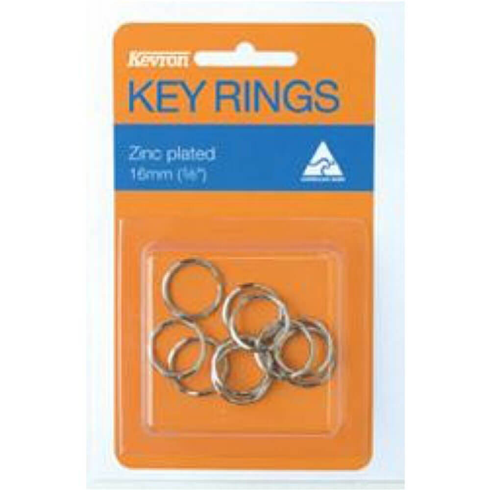 Kevron-Schlüsselanhänger, 10 Stück (verzinkt)