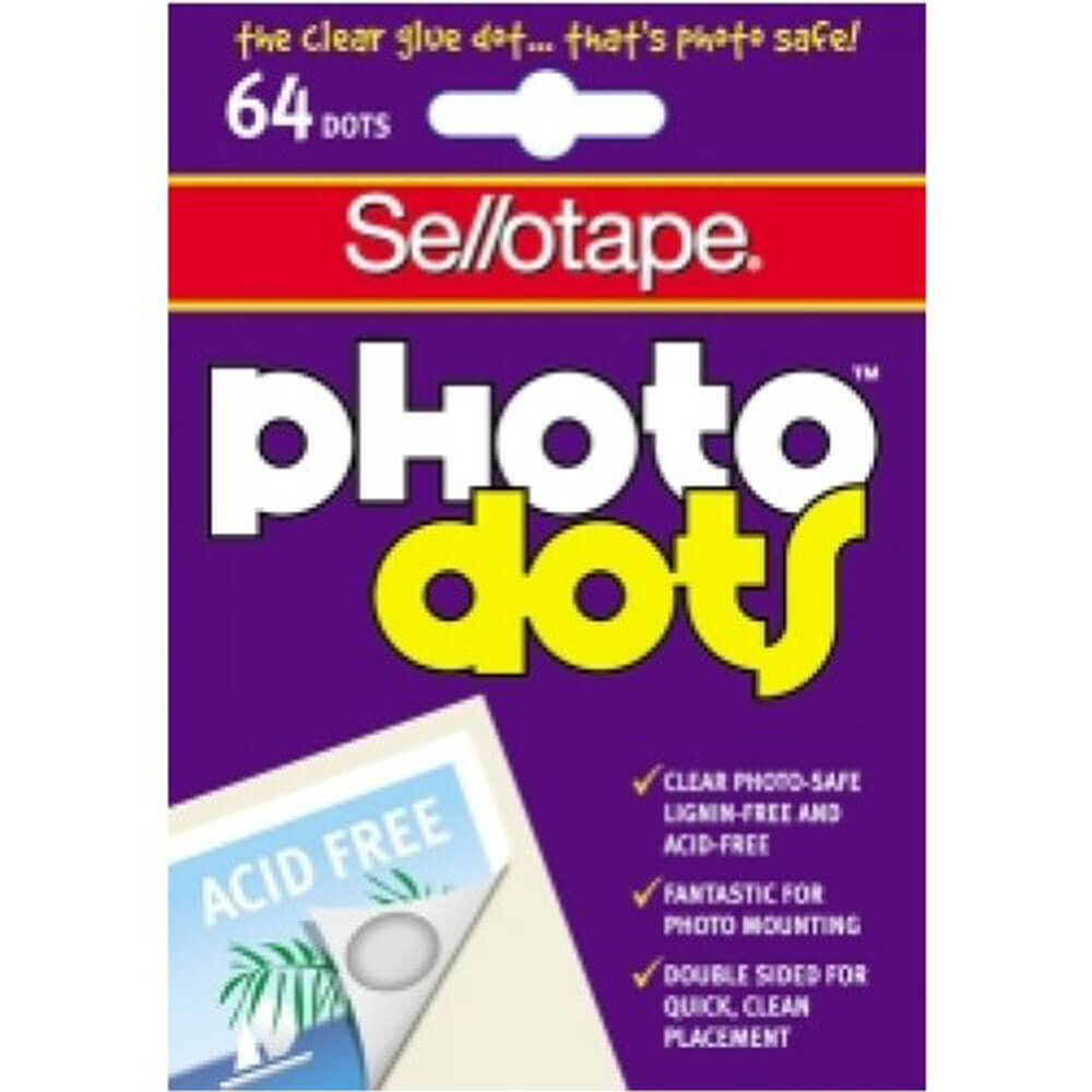 Puntos fotográficos sin ácido de cinta adhesiva (64 puntos)