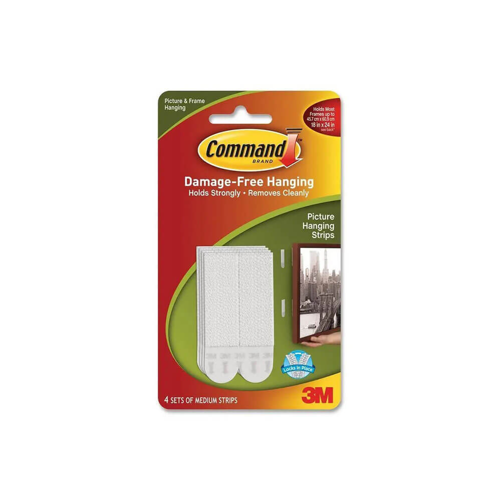 Command Picture Hanging Strips Medium (White)