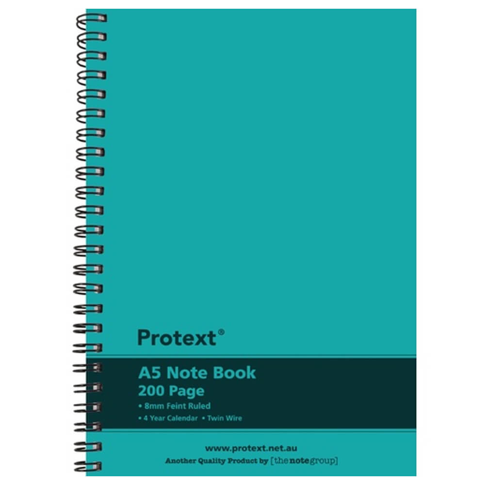 Protext Twin Wire Notebook 200 Pages (A5)