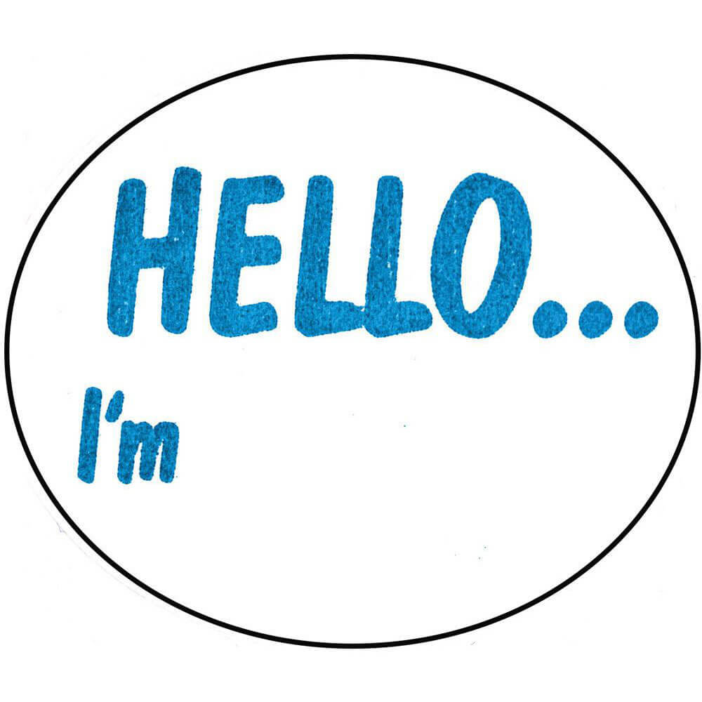 Avery Roll Address 'Hello I'm' Labels 100pcs (58x43mm)