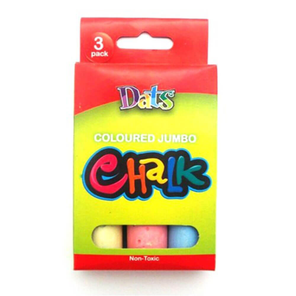 Dats Non-toxic Jumbo Chalk (3pk)