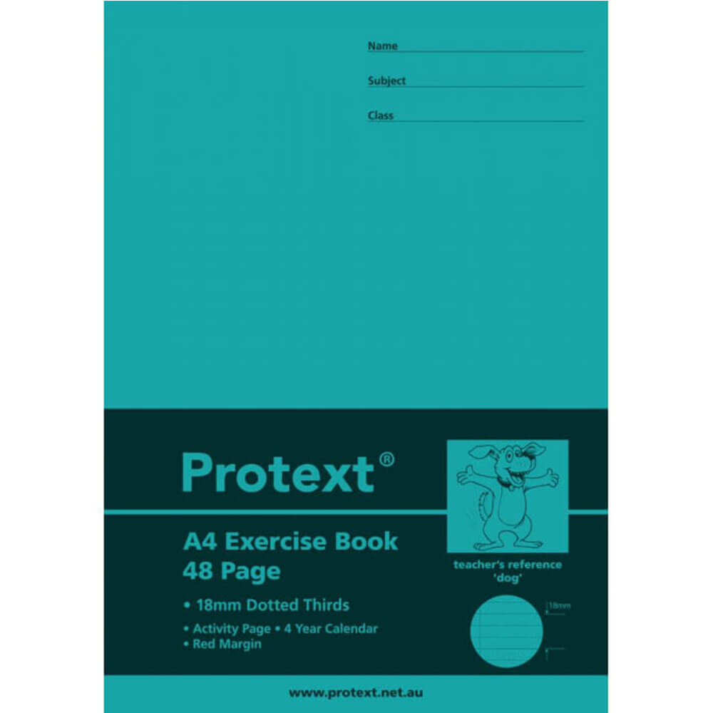 Protext Exercise Book 48 Pages with Dotted Line (A4)