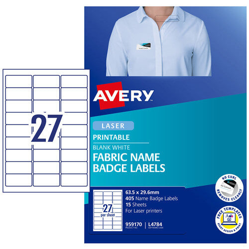 Avery Silk Name Badge Label