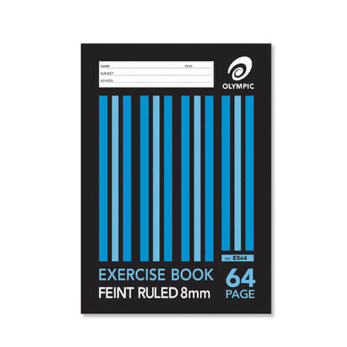 Olympic A4 8mm Ruled Exercise Book (Pack of 20)