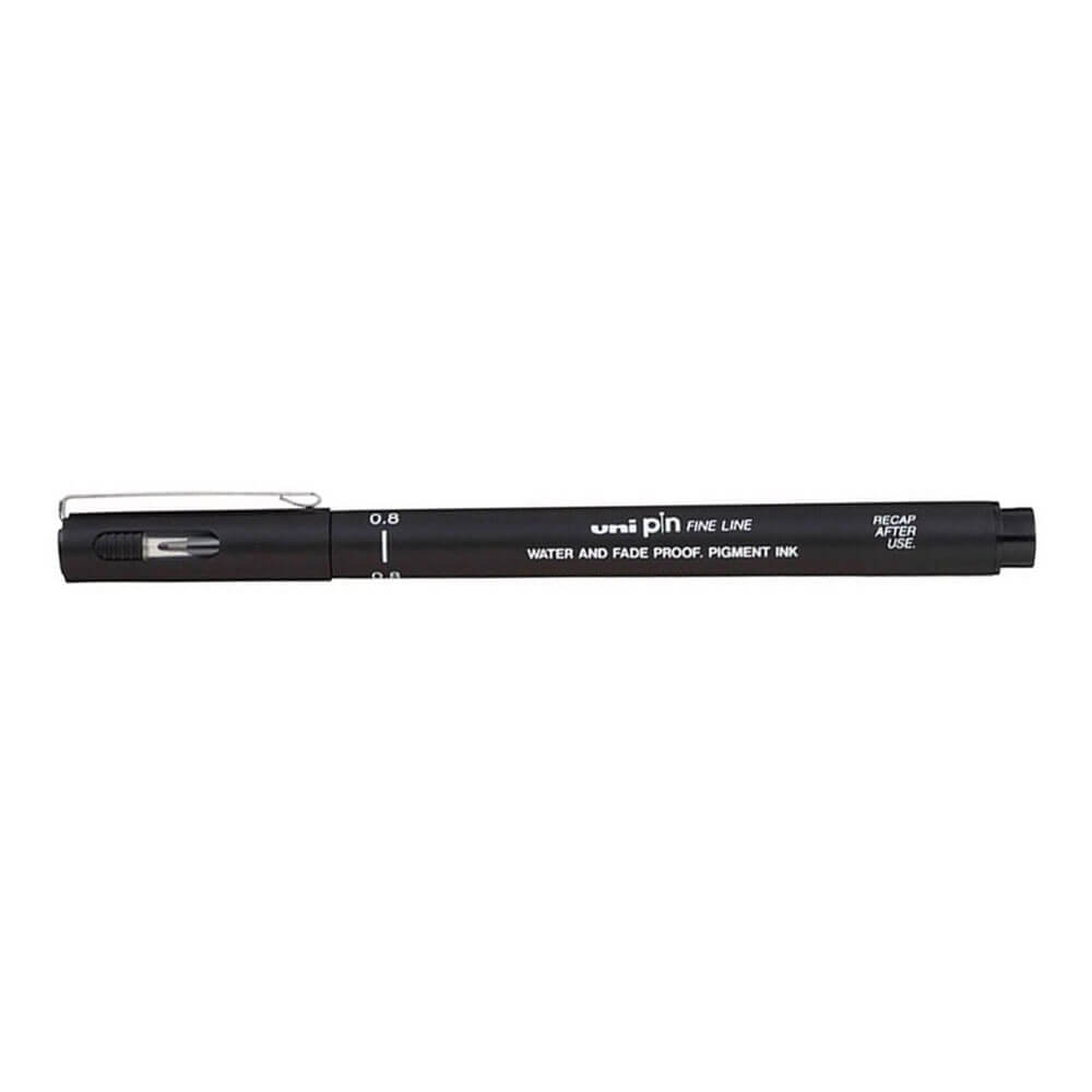 Uni Pin Fine Line Drawing Pen 12pcs (Black)