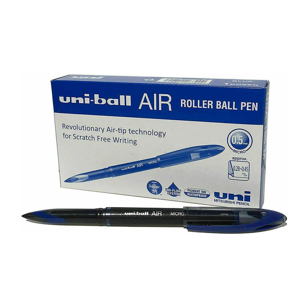  Uni Air Liquid Ink Micro-Tintenroller, 0,5 mm, 12 Stück