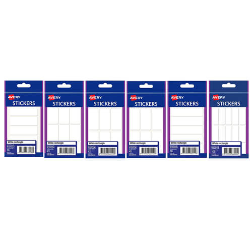 Avery Multi-purpose Rectangle Stickers (Pack of 10)