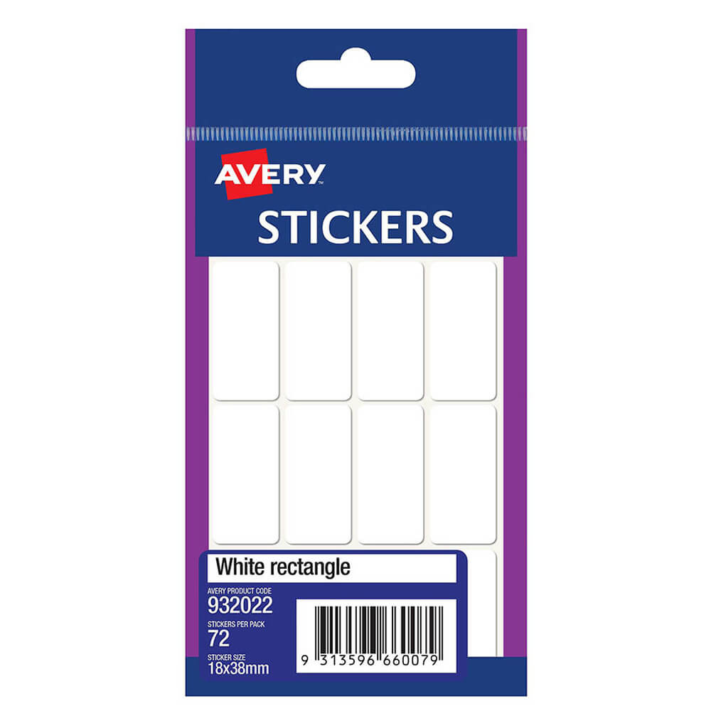 Avery Multi-purpose Rectangle Stickers (Pack of 10)