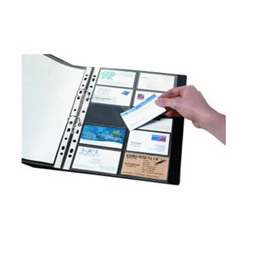 Marbig A4 Business Card Pockets Refill (Pack of 10)