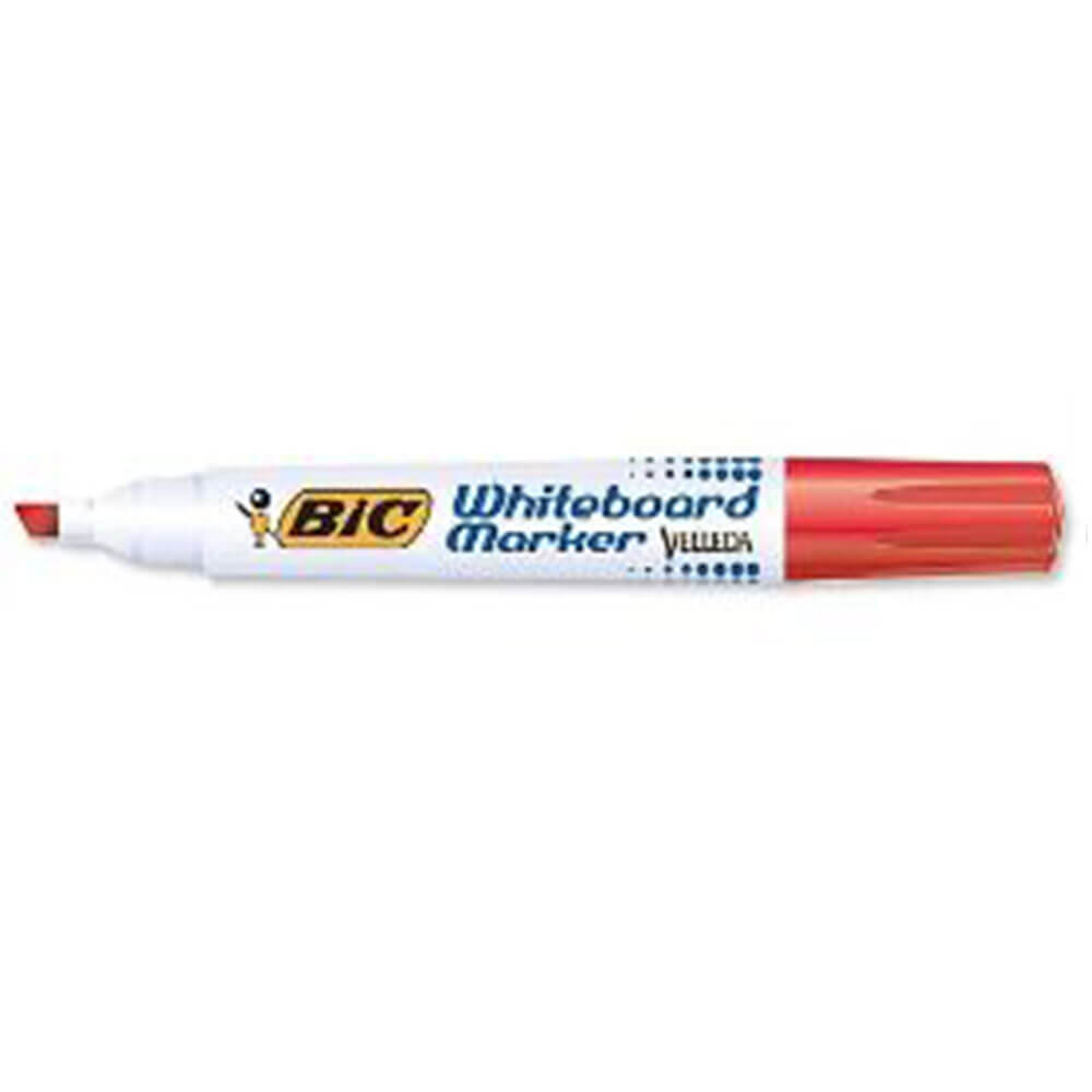  Bic Whiteboard-Marker mit Keilspitze (Box mit 12 Stück)