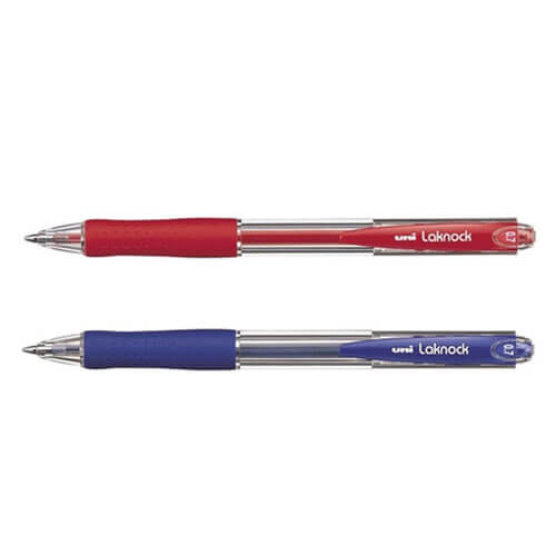 Uni Laknock Retractable Ballpoint Pen 12pcs (Medium)