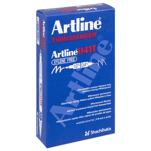 Artline Twin Tip Black Marker (Box of 12)