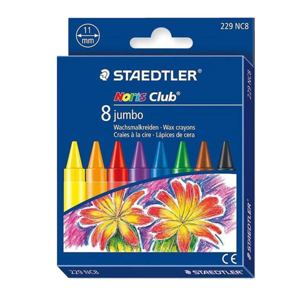 Staedtler Noris Club Jumbo Crayones (paquete de 8)