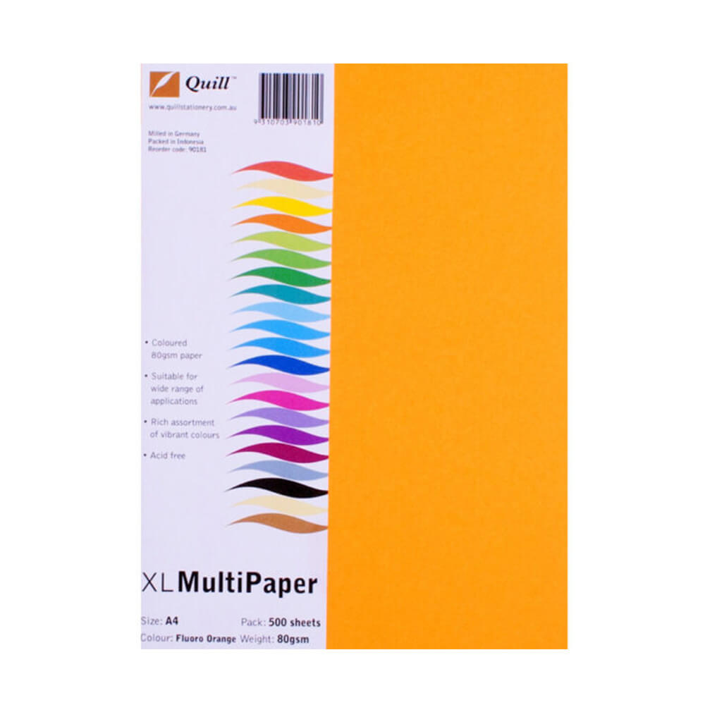  Quill A4 farbiges Kopierpapier 500 Stück (80 g/m²)
