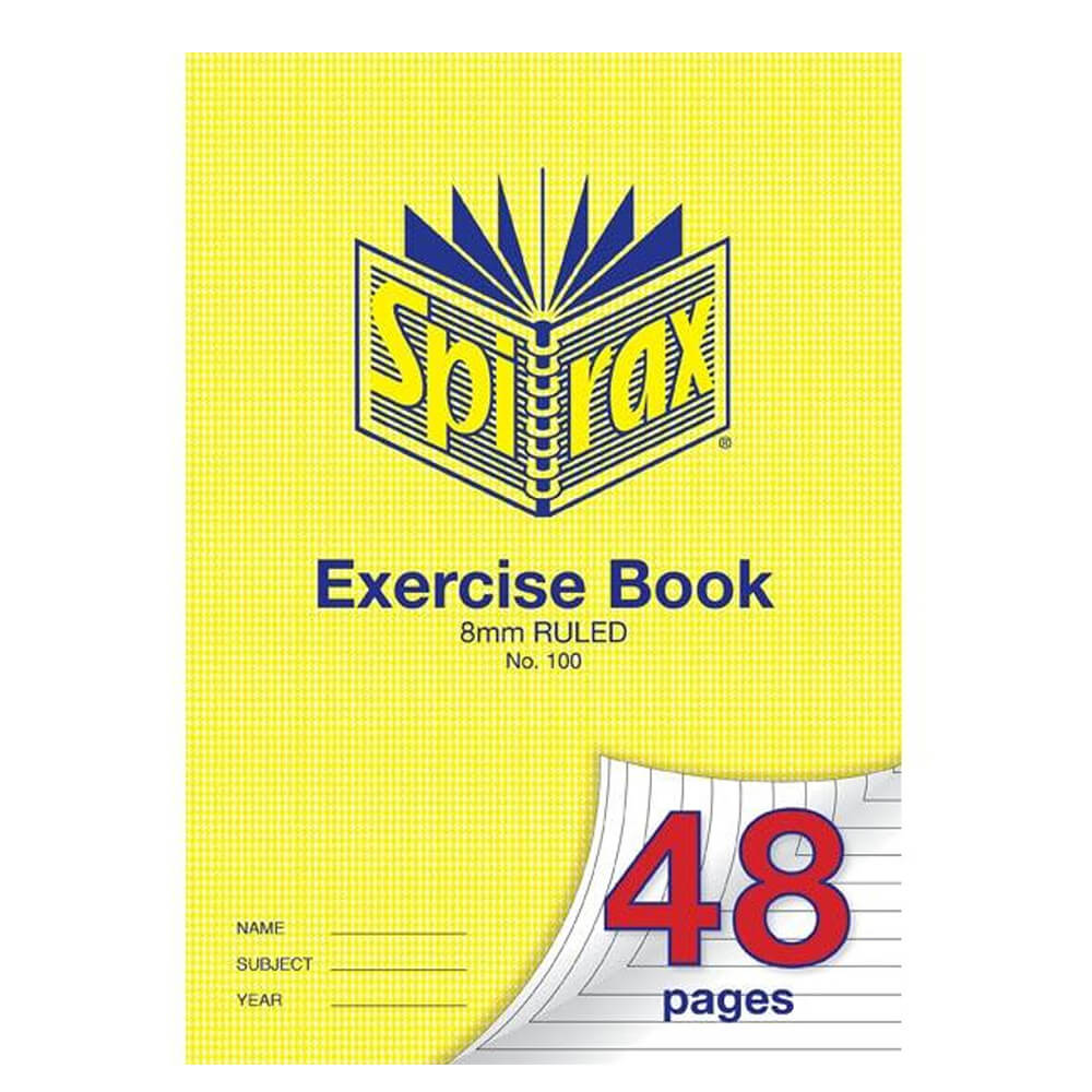 Spirax A4 8mm Ruled Exercise Book (Pack of 20)