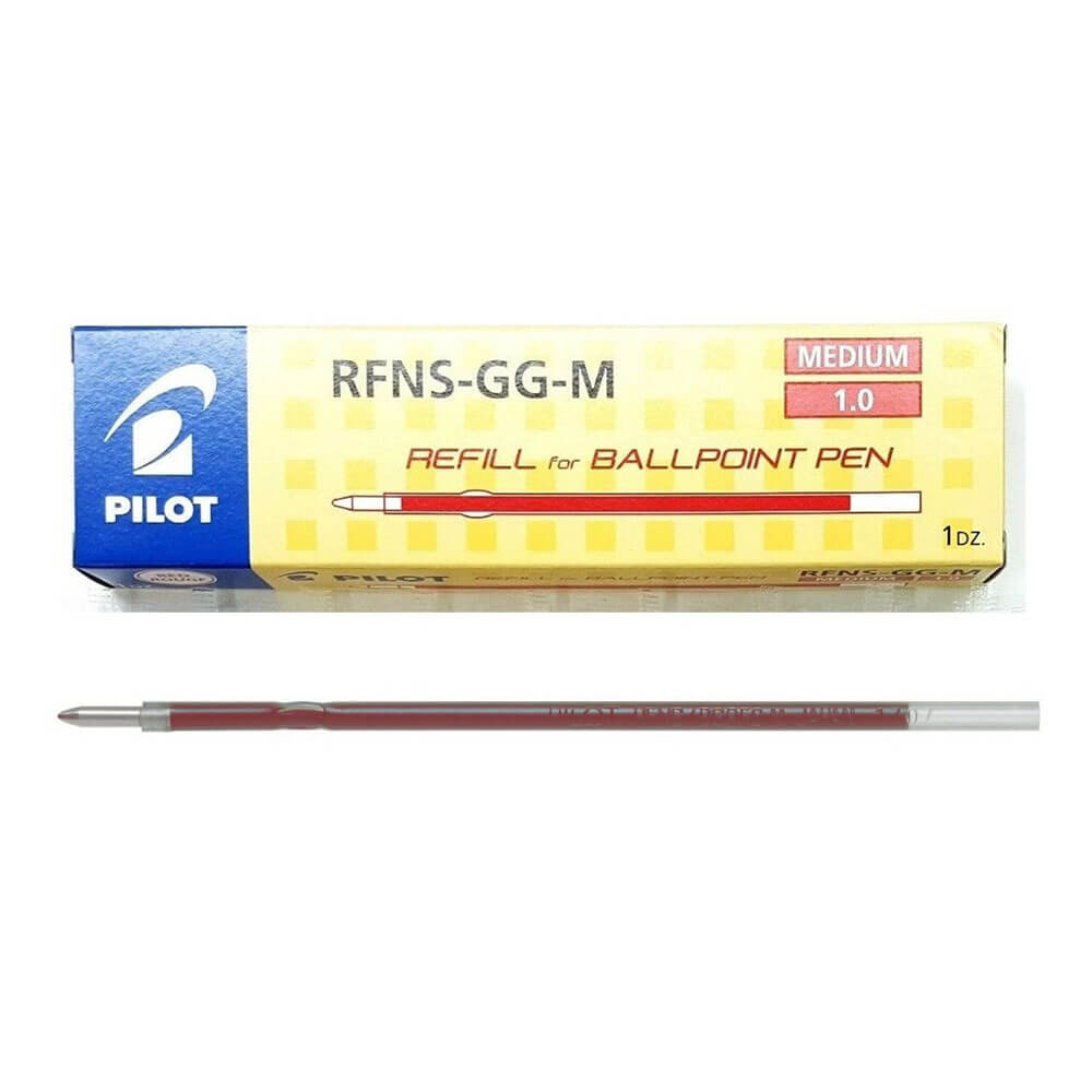  Pilot RFNS-GG einziehbare Stiftmine mit mittlerer Spitze, 12 Stück