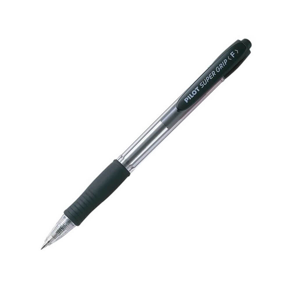 Pilot BPGP Super Grip einziehbarer feiner Stift, 12 Stück