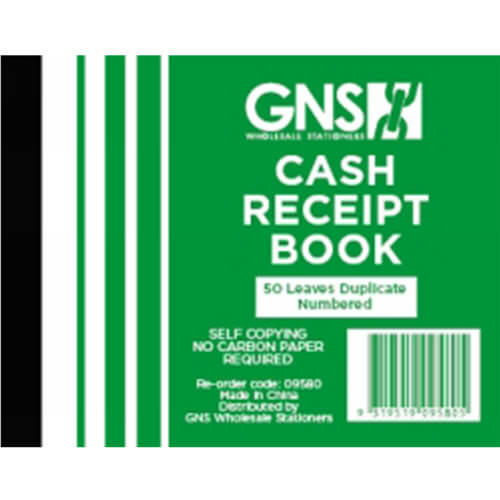 Carbonless 50 Leaves Cash Receipt Book 10pk