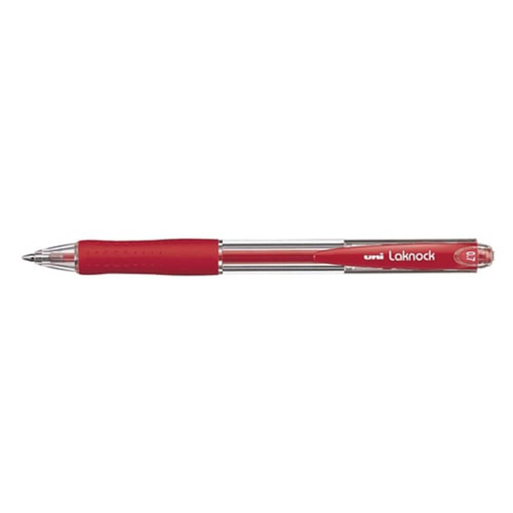 Uni Laknock Retractable Ballpoint Pen 12pcs (Broad)