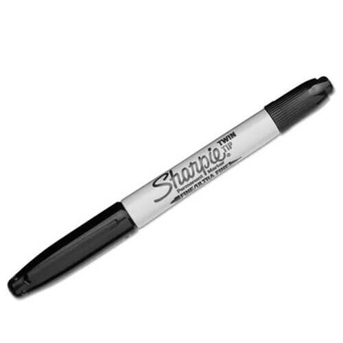 Sharpie Twin Tip Black Marker 12pcs