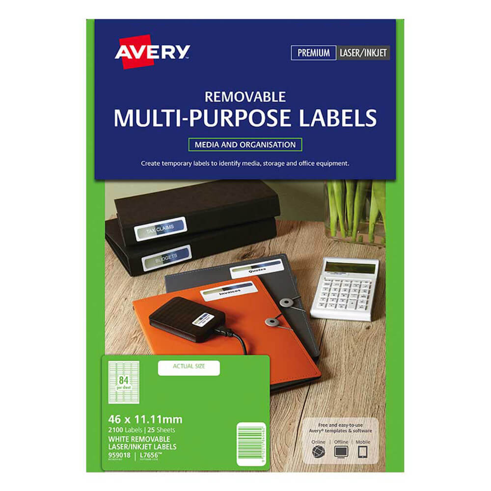 Avery Slide Laser Label (84 per Sheet)