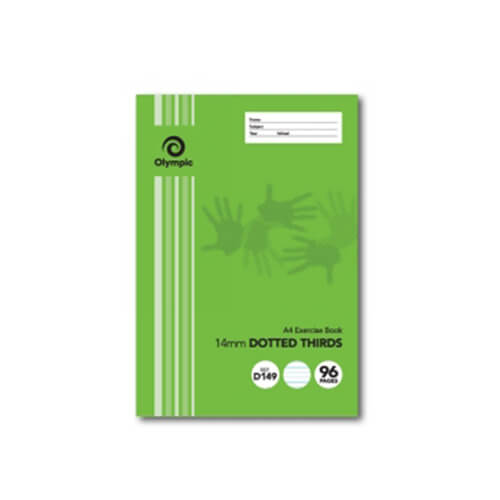 Olympic A4 Dotted Thirds Exercise Book 20pk (Green)