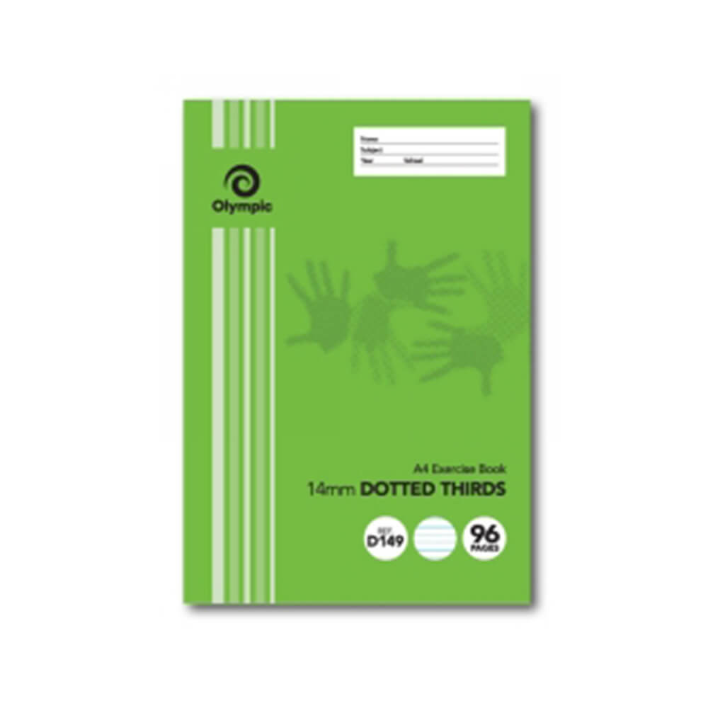 Olympic A4 Dotted Thirds Exercise Book 20pk (Green)