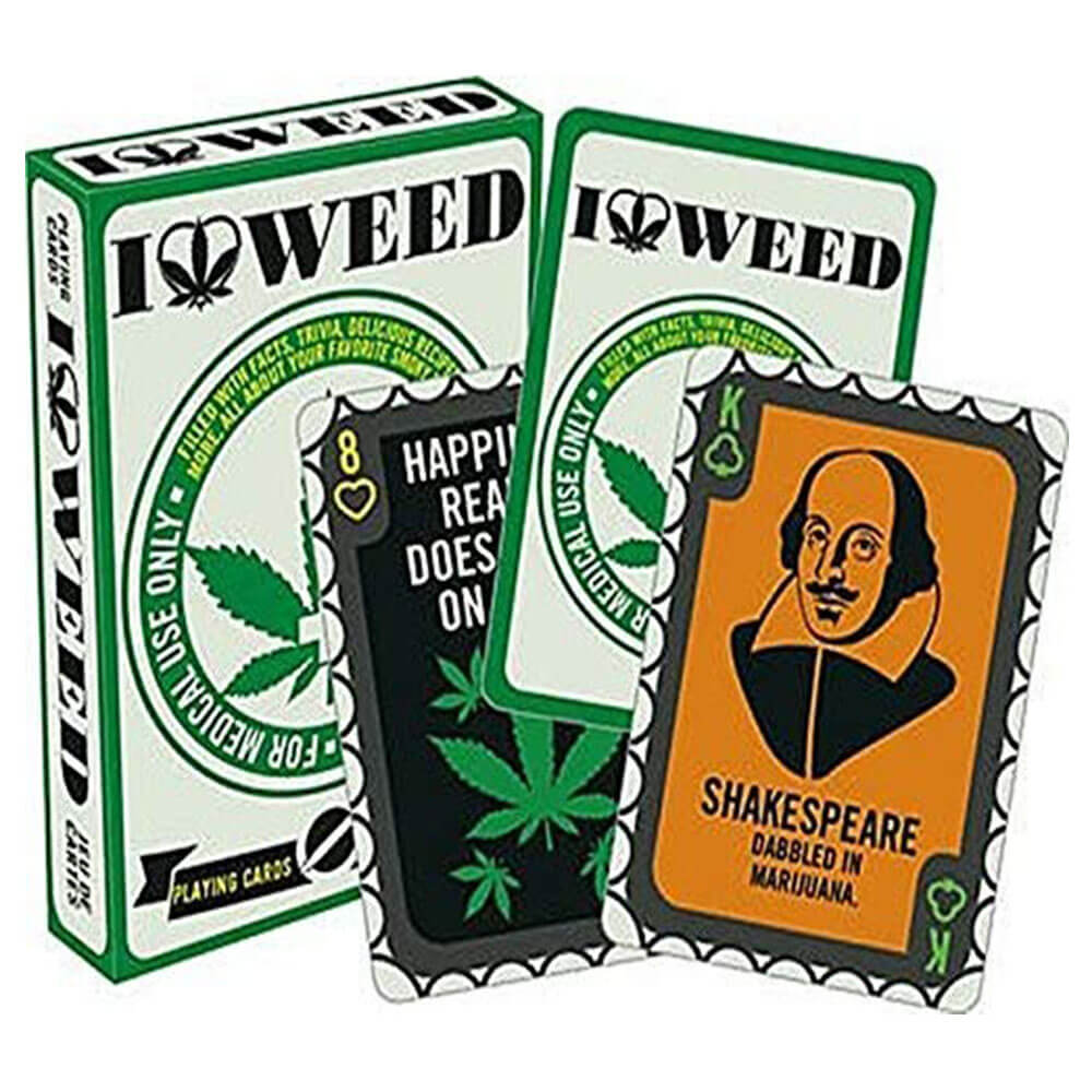 I Heart Weed Playing Cards