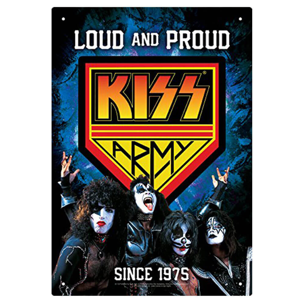 Kiss Army Tin Sign