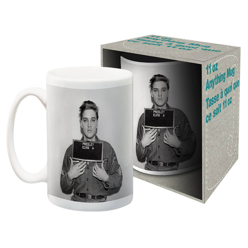Elvis Enlistment Photo Ceramic Mug