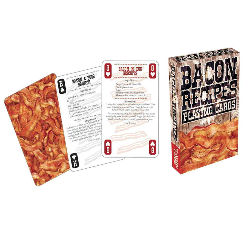 Bacon Recipes Playing Cards