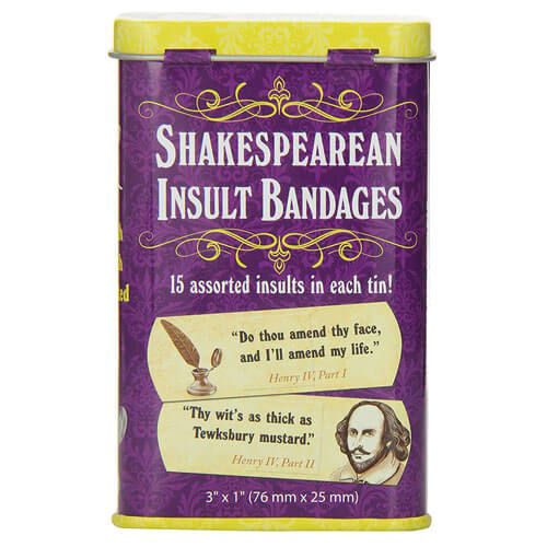 Archie McPhee bandages d'insulte shakespeariens