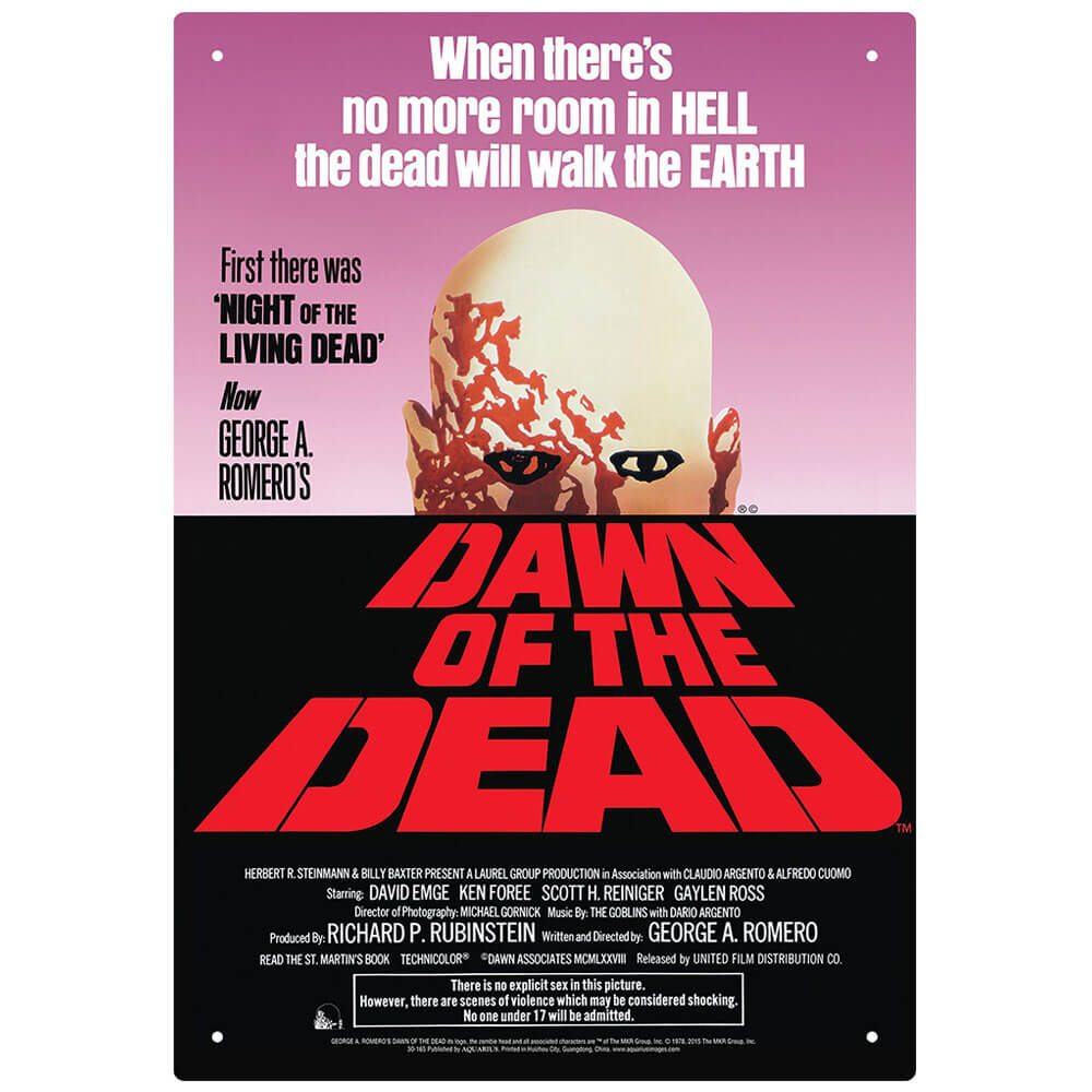 Dawn of the Dead Tin Sign