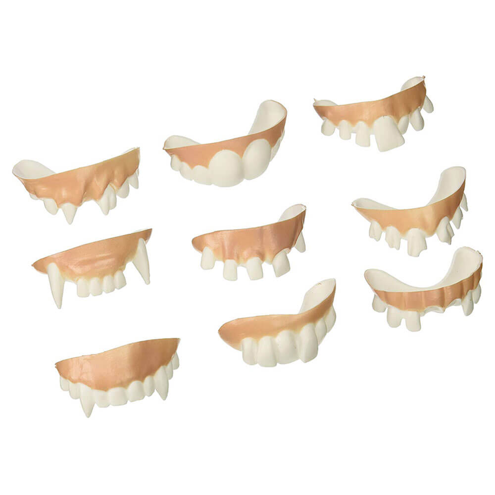 Archie McPhee Teeth Gnarly Teeth Set of 9