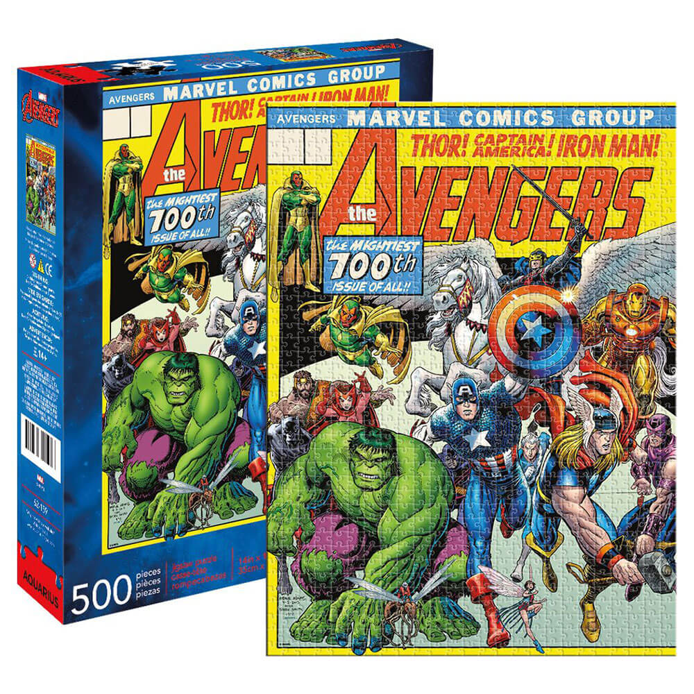 Marvel Avengers dækker et puslespil på 500 stk