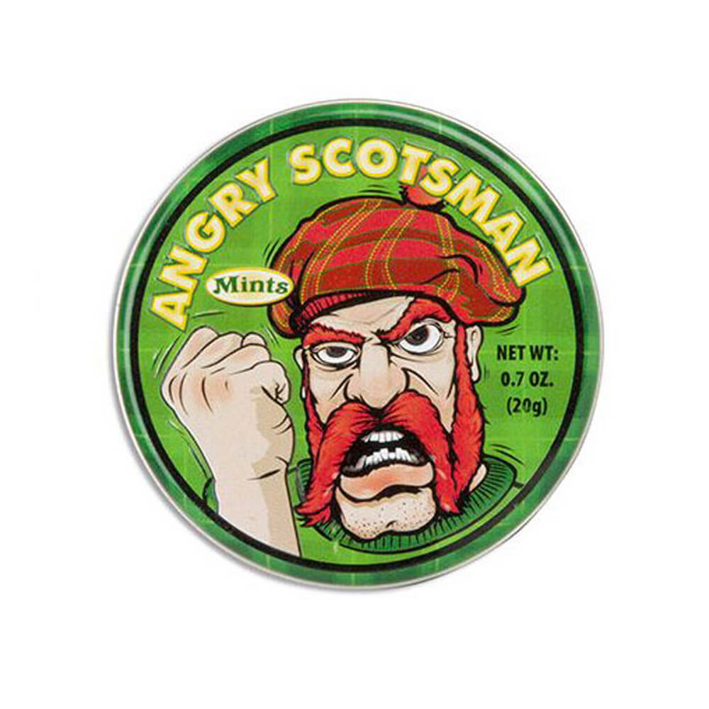 Archie McPhee en colère contre les menthes écossaises