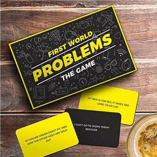 Kaartspel met problemen uit de eerste wereld