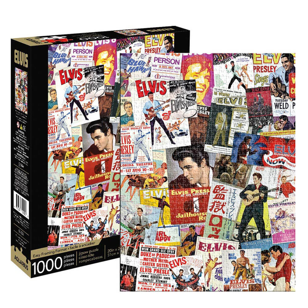 Elvis Movie Poster Collage 1000pc Puzzle