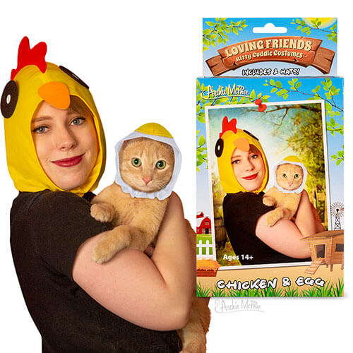 Archie McPhee Kitty Cuddle Costume (Chicken & Egg)