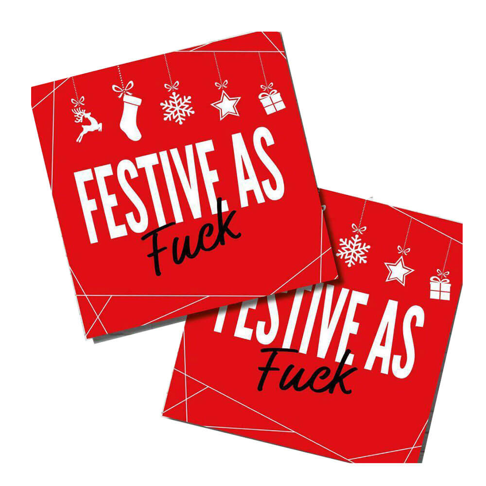 Filthy Sentiments Festive As F*ck Card